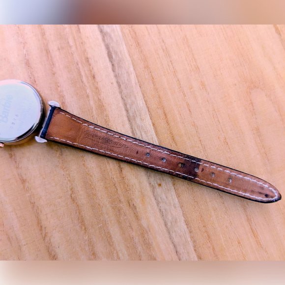 1996 Fossil Barbie Watch Limited Edition "Summer Sophisticate," Black Leather - Picture 8 of 10